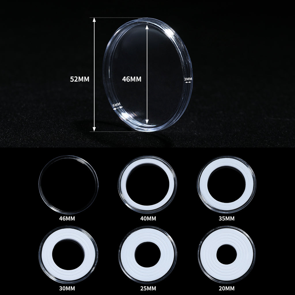 Coin Capsules - Gasket Size 20/25/30/35/40mm - DC054020