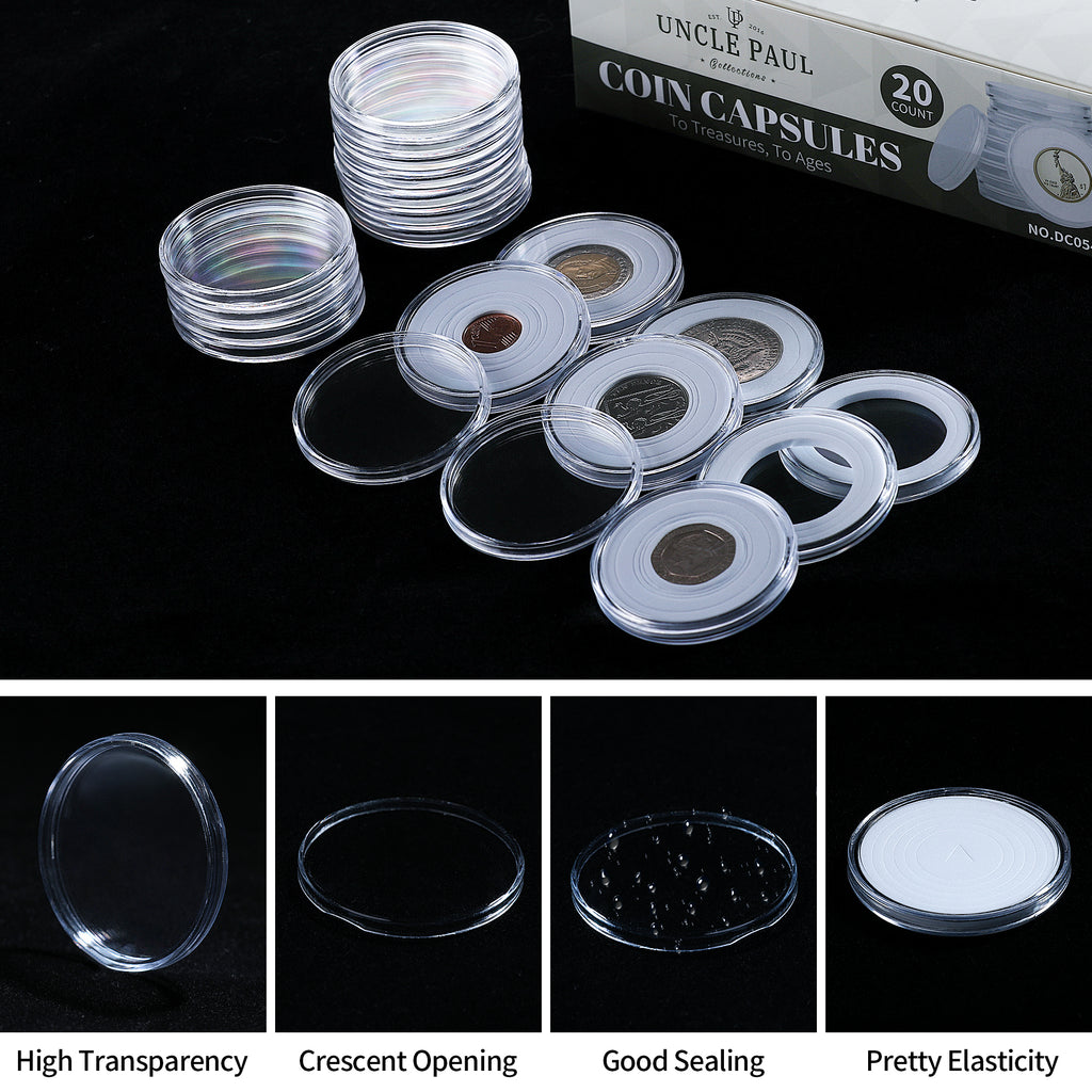 Coin Capsules - Gasket Size 16/21/26/31/36mm - DC053620