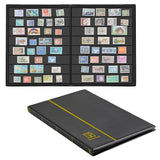 Stamp Albums - Black Cover - 160 Pockets - AS0108BK