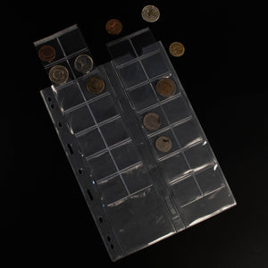 Double Layer Coin Pages - 112 Pockets - PVC Isolated - CS402804