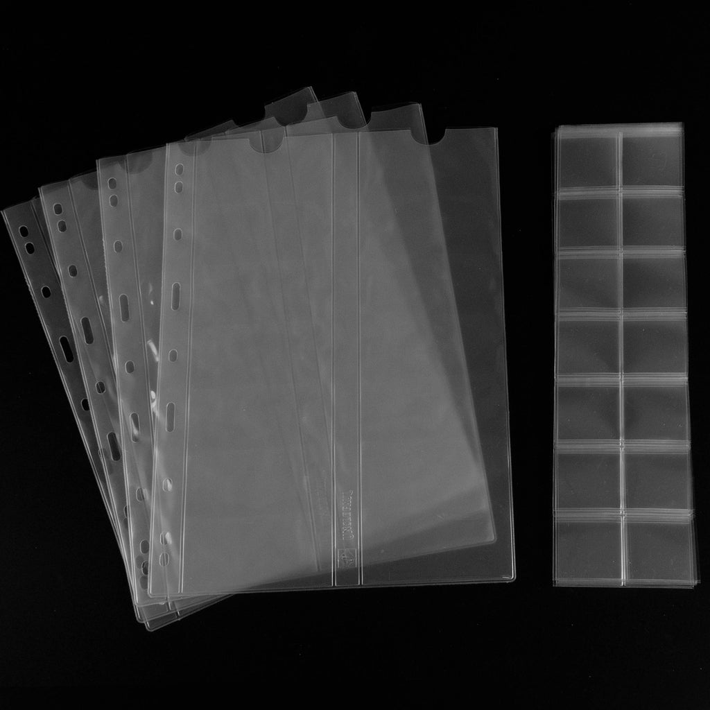 Pagine tascabili a doppio strato per la raccolta di monete - 112 tasche - PVC isolato - CS402804