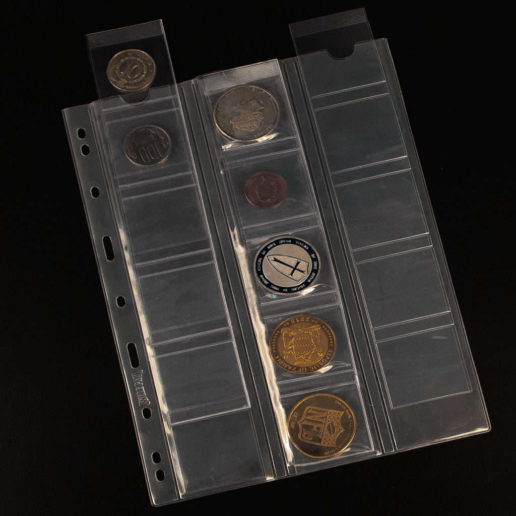 Double Layer Coin Pages - 60 Pockets - PVC Isolated - CS401504
