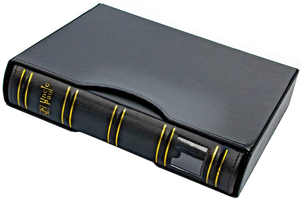 Kit raccoglitori e pagine tascabili per la raccolta di monete - Nero elegante - Tasche in 4 dimensioni - BC01BK