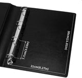 Kit raccoglitori e pagine tascabili per la raccolta di monete - Nero elegante - Tasche in 4 dimensioni - BC01BK