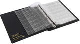Kit raccoglitori e pagine tascabili per la raccolta di monete - Nero elegante - Tasche in 4 dimensioni - BC01BK