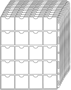 Coin Flip Pages - for 50x50mm Flips Holder - CS38