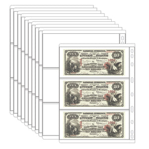 Banknote Pages - Hard Page - 36 Pockets - 195 x 82 mm - IN0101