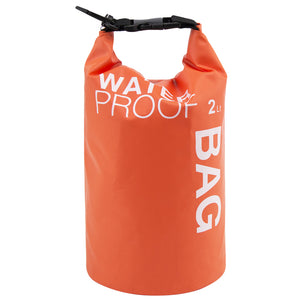 Boat Dry Bags - Orange 2L Waterproof Bag for Drifting Boating Kayaking Fishing Rafting Swimming Camping Canoeing Surfing 2 litres
