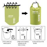 Boat Dry Bags - Blue 15L Waterproof Bag for Drifting Boating Kayaking Fishing Rafting Swimming Camping Canoeing Surfing 15 litres