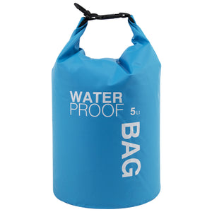 Boat Dry Bags - Blue 5L Waterproof Bag for Drifting Boating Kayaking Fishing Rafting Swimming Camping Canoeing Surfing 5 litres