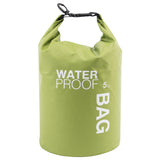 Boat Dry Bags - Green 5L Waterproof Bag for Drifting Boating Kayaking Fishing Rafting Swimming Camping Canoeing Surfing 5 litres