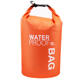 Boat Dry Bags - Orange 15L Waterproof Bag for Drifting Boating Kayaking Fishing Rafting Swimming Camping Canoeing Surfing 15 litres
