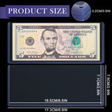 Banknote Topload Holder - 100 Pack - 173 X 75 MM [ 6.8 X 2.9 INCH ] - PN03L100