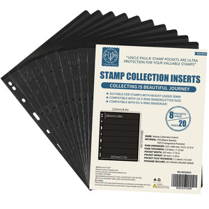 Stamp Pages- 30x197MM Pocket - 100 Pockets - IS010810