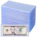 Banknote Topload Holder - 80 Pack - 173 X 75 MM [ 6.8 X 2.9 INCH ] - PN03L80