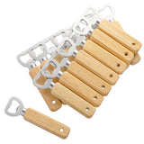 Engraved Wooden Bottle Openers, 16 Pieces Portable Beer Bottle Openers for Drinks Cider Bar Home Gadgets