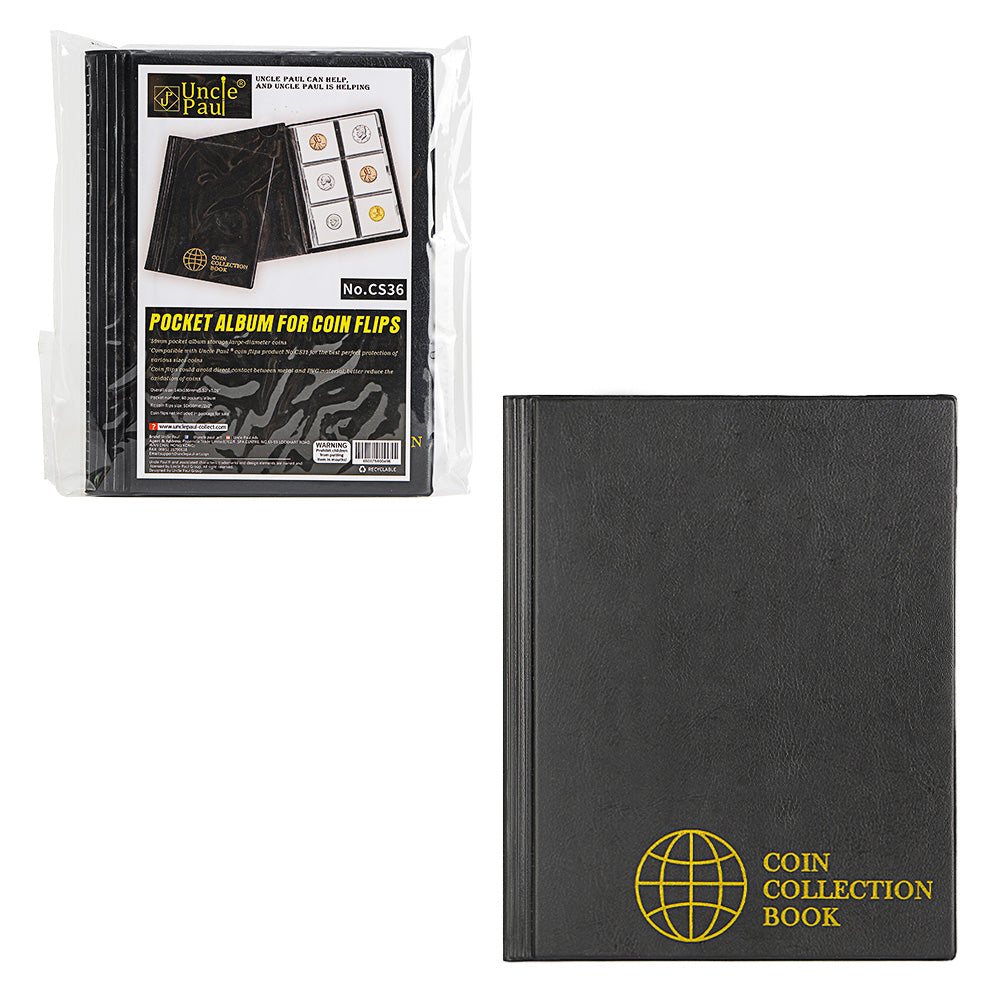 Professional Coins Collection Book, Coin Storage Album, 240 Pockets, 10Pages
