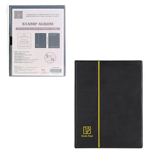 Stamp Albums - Black Cover - 100 Pockets - AS0105BK
