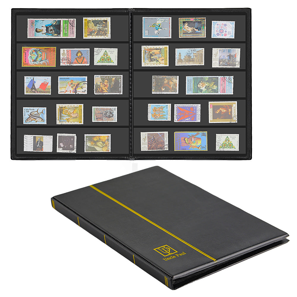 Stamp Albums - Black Cover - 100 Pockets - AS0105BK – UnclePaul