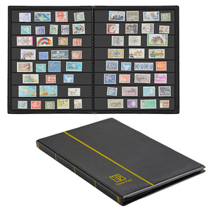 Stamp Albums - Black Cover - 160 Pockets - AS0108BK
