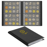 Album tascabili per la raccolta di monete - PVC isolato 240 tasche - Copertina nera - CS5024BK