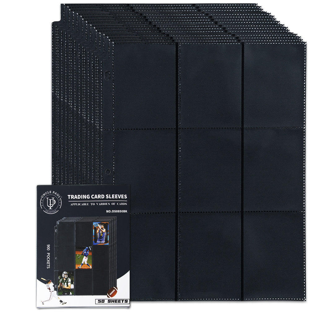 Trading Card Pages, 900 Pockets, Side Loading, OS0850BK UnclePaul Trading Card Pages, 900 Pockets, Side Loading, OS0850BK UnclePaul