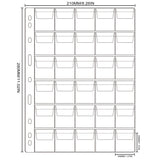 Standard Coin Pages -300 Pockets - 35x35mm - CS03130
