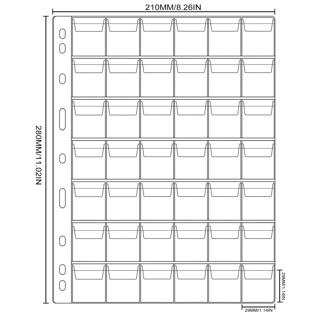 Mini Size Album for Coin Collecting 60 pockets CS4206BK – UnclePaul