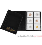 Small Coin Flip Albums - 60 Pockets - Black Cover - CS36BK