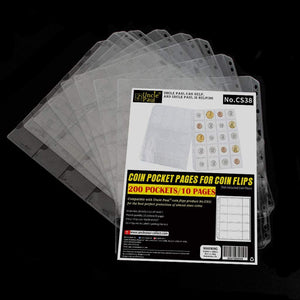 Coin Flip Pages - for 50x50mm Flips Holder - CS38