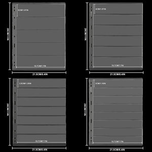 Stamp Pages - Transparent Page - 78 Pockets in 4 Sizes - IS02MX112
