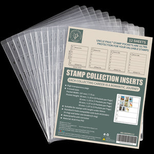 Stamp Pages - Transparent Page - 78 Pockets in 4 Sizes - IS02MX112