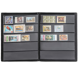 Stamp Albums - Black Cover - 100 Pockets - AS0105BK