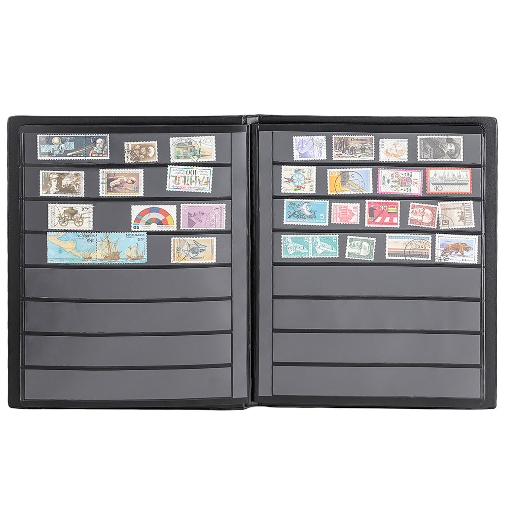 Stamp Albums - Black Cover - 160 Pockets - AS0108BK – UnclePaul