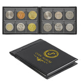 Mini Album per Collezionismo Monete - Copertina Nera - 60 Tasche - CS4206BK