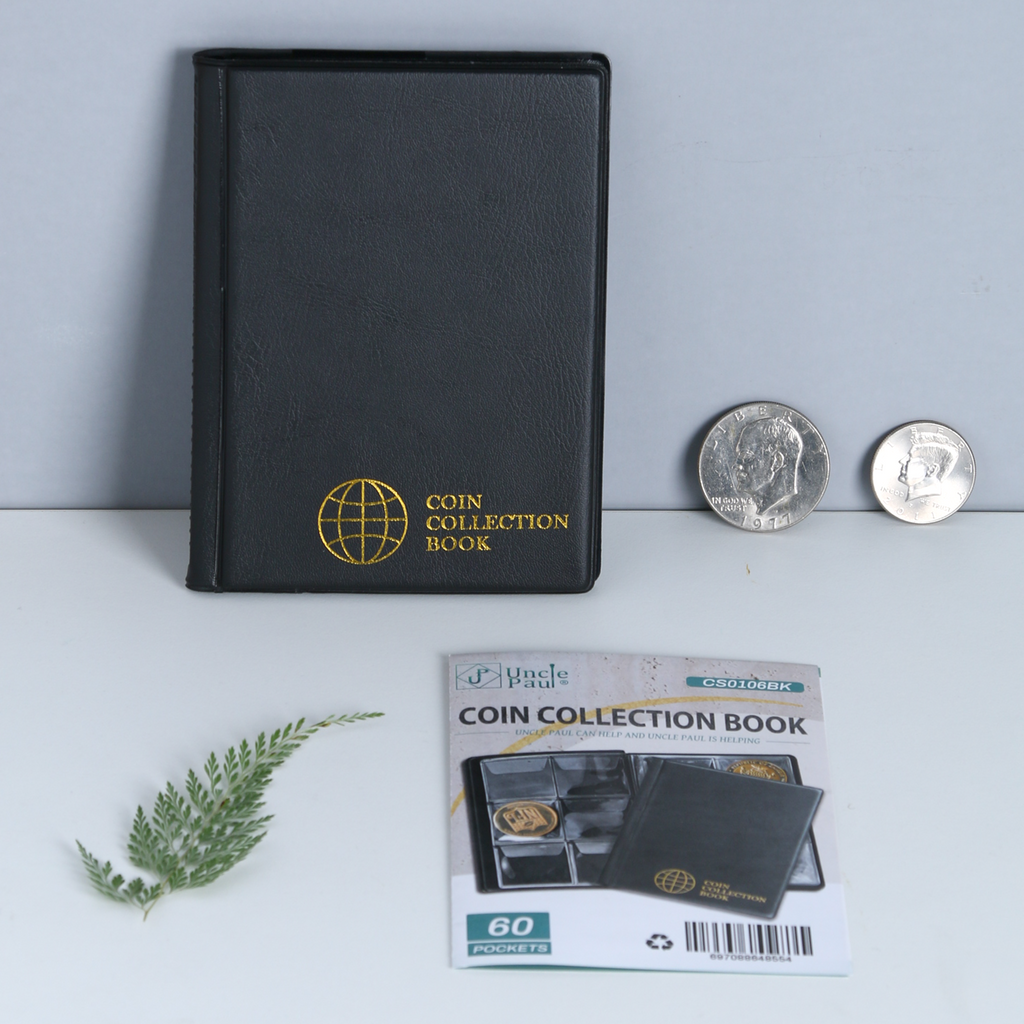 Small Coin Albums - Black Cover - 60 Pockets - CS0106BK – UnclePaul