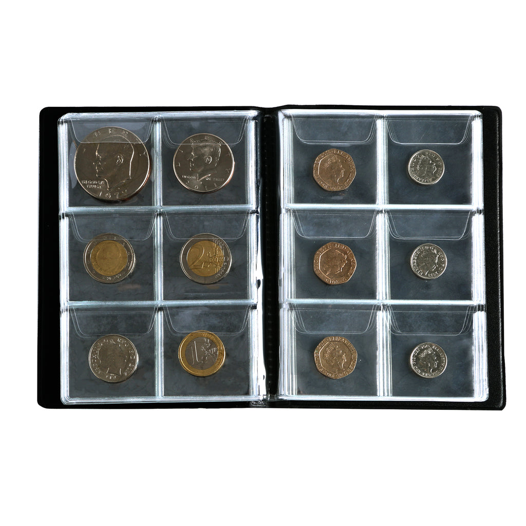 Uncle Paul Coin Album Coin Holder Coin Collection Book for Half  Dollar/Small Dollar/50 Pence/Two pounds 60 Pockets CS3706 : Everything Else